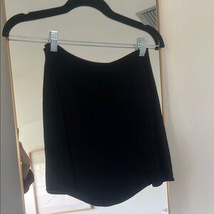 Reformation Black Skirt with Slit
